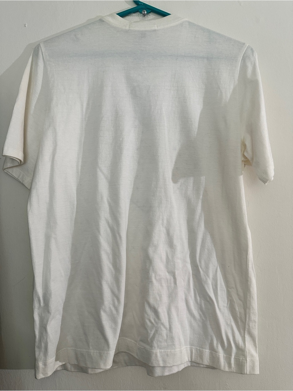 Rare Markus Lupfer Sequin applique flower heart White Tee t-shirt - Picture 5 of 8